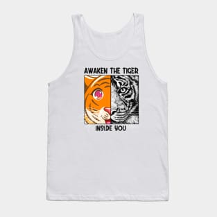 Awaken The Tiger Inside You Malayan Sumatran Bengal Tiger Tank Top